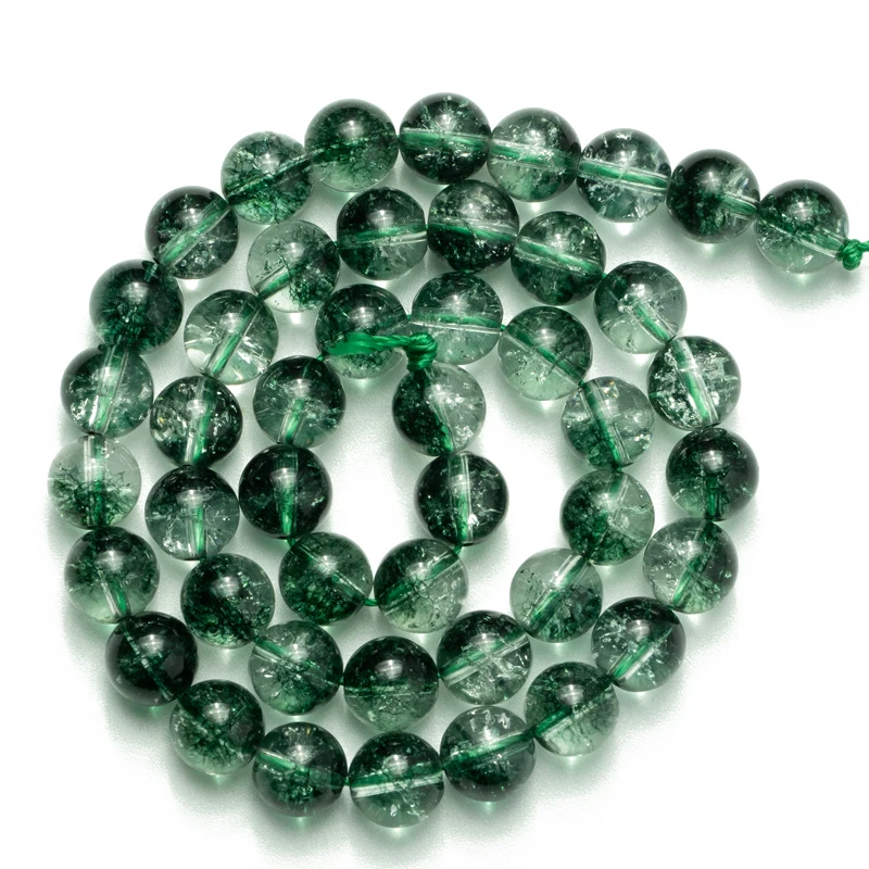 Оптовая продажа натуральный камень зеленый треснутый фантомный кварцевый