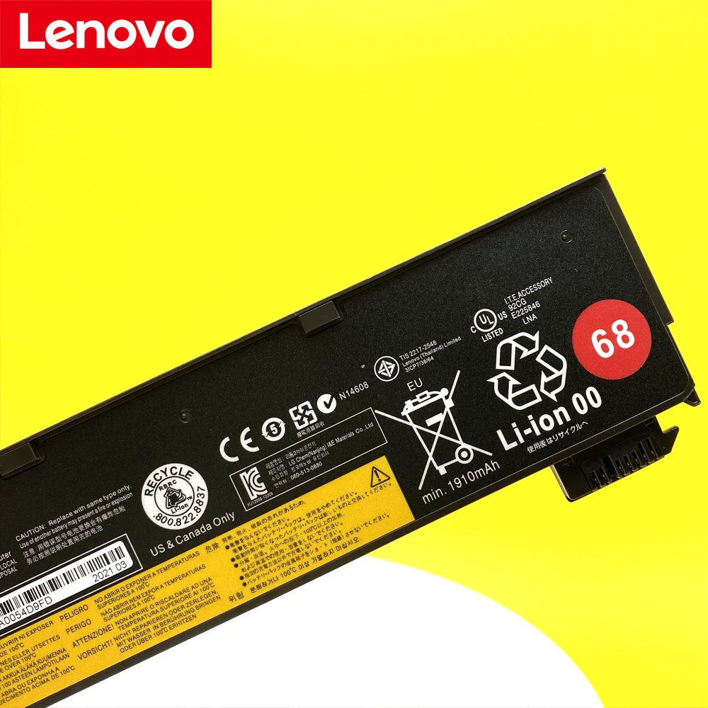 new original lenovo thinkpad x270 x260 x240 x240s x250 t450 t470p t450s t440s k2450 w550s 45n1136 45n1738 68 free global shipping