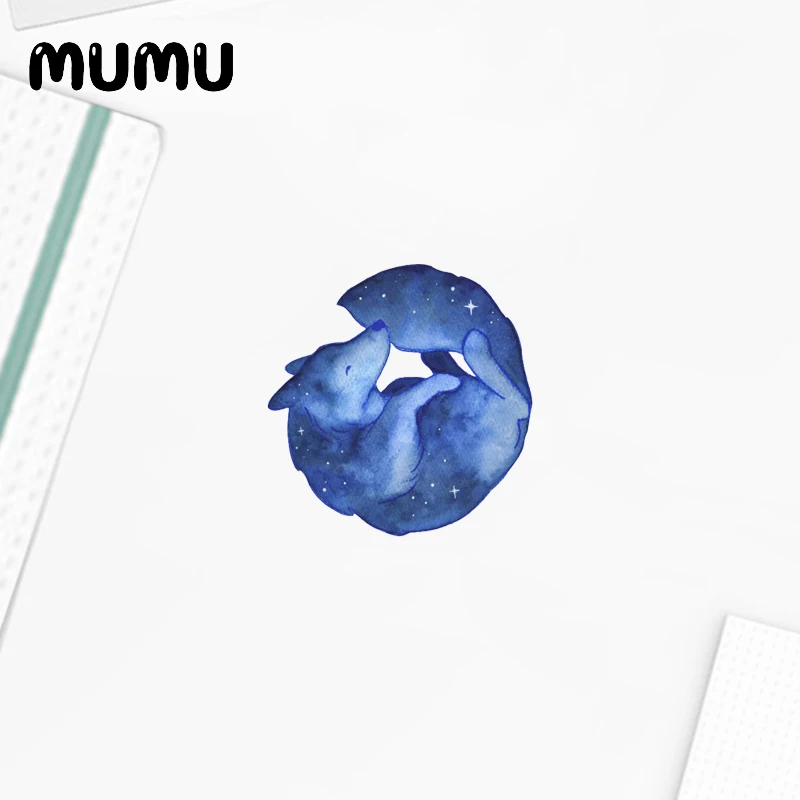 Акриловая брошь в виде звездного волка булавка для лацкана форме Галактики