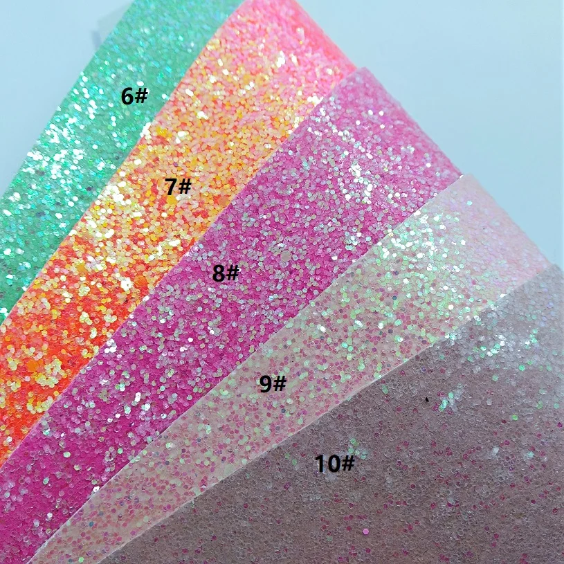 1PCS A4 SIZE 21X29cm FLUO FLAT Glitter Synthetic Leather Fabric Pu leather For Bow DIY handbags shoes B29 | Дом и сад