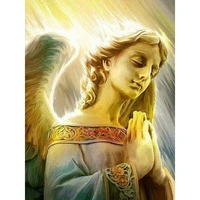 5d diy angel of glory diamond painting full drill embroidery cross stitch mosaic craft kit home decor sticker religion gift