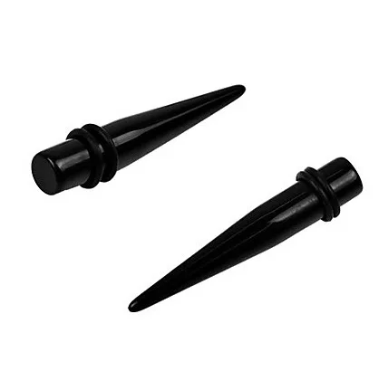 Spiked auricle Ювелирные изделия для тела, имитация пирсинга, серьги, пробки и туннели,, 2 шт./лот, акрил, растягивание ушей, спиральный экспандер, панк - Окраска металла: Spiked auricle