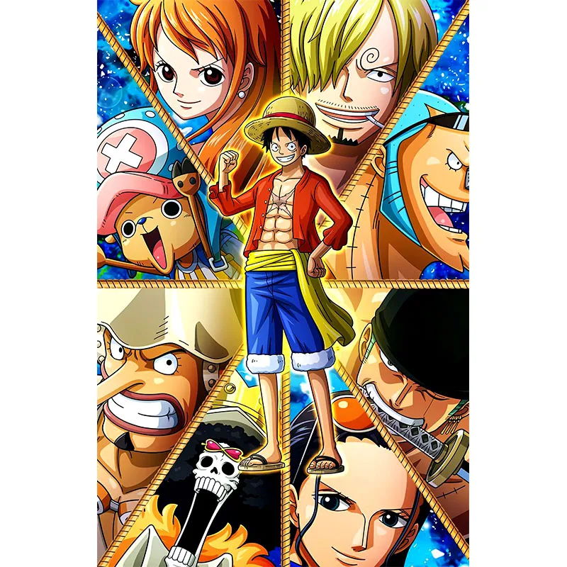 

Adult 1500 pieces of Luffy puzzle one piece adult decompression children's educational toys gift decoration picture