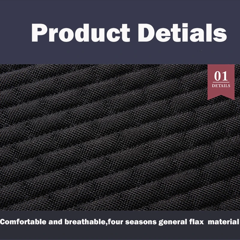 

Plus Size Flax Car Seat Cover Winter and Summer Auto Linen Seat Cushion With Backrest Hat Universal Car Chair Protector Pad Mat