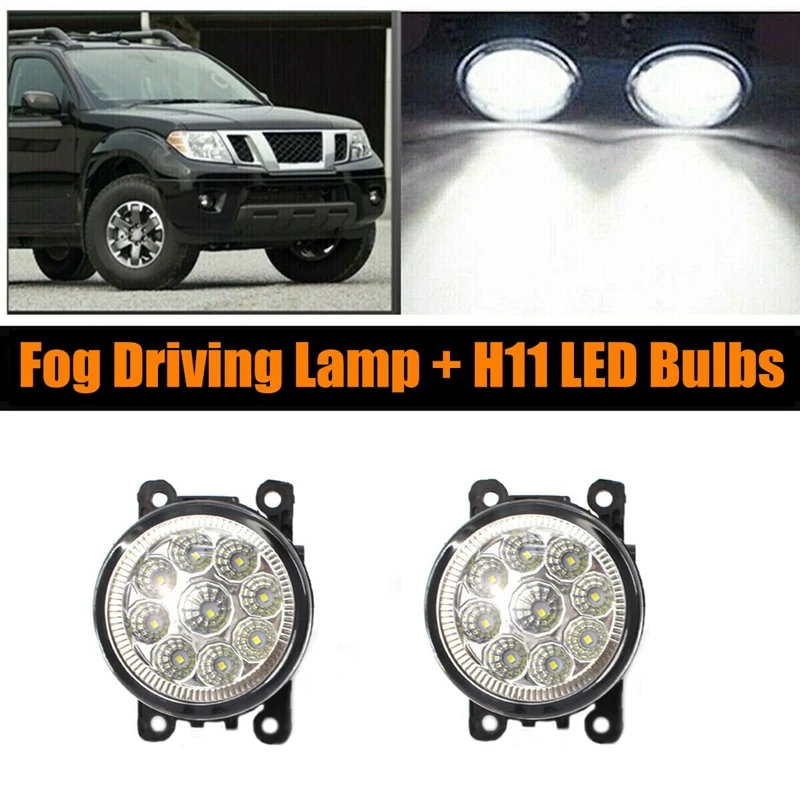 

2Pcs/Pair Fog Light Driving Lamp H11 LED Bulbs 72W Right Left Side for Ford Focus Mitsubishi Grandis Honda Subaru Acura