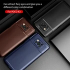 Чехол для Xiaomi POCO X3 NFC, мягкий силиконовый чехол из углеродного волокна и ТПУ, ударопрочный чехол для F2 Pro Redmi Note 9S 9 9A 9C Mi 10T Pro Lite