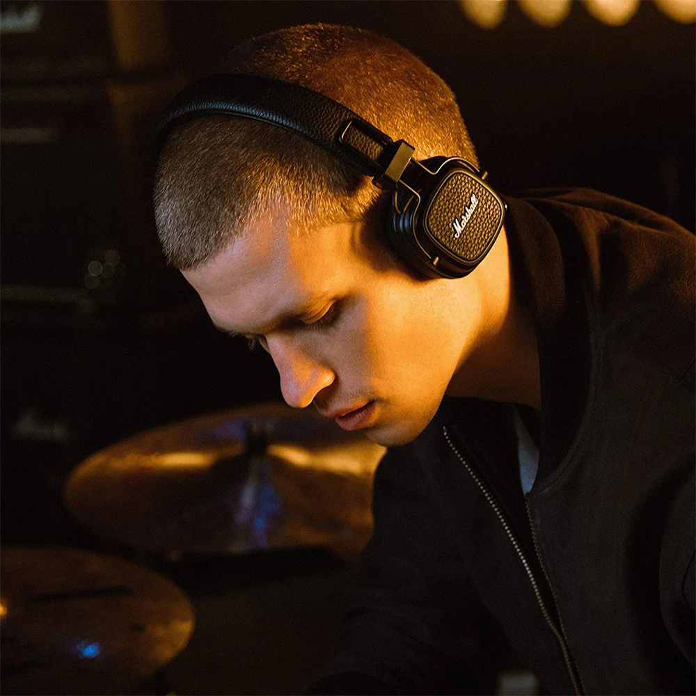 

Marshall MAJOR III Bluetooth on-Ear Headphones Wireless Earphones Deep Bass Foldable Sport Gaming Headset for Pop Rock Music