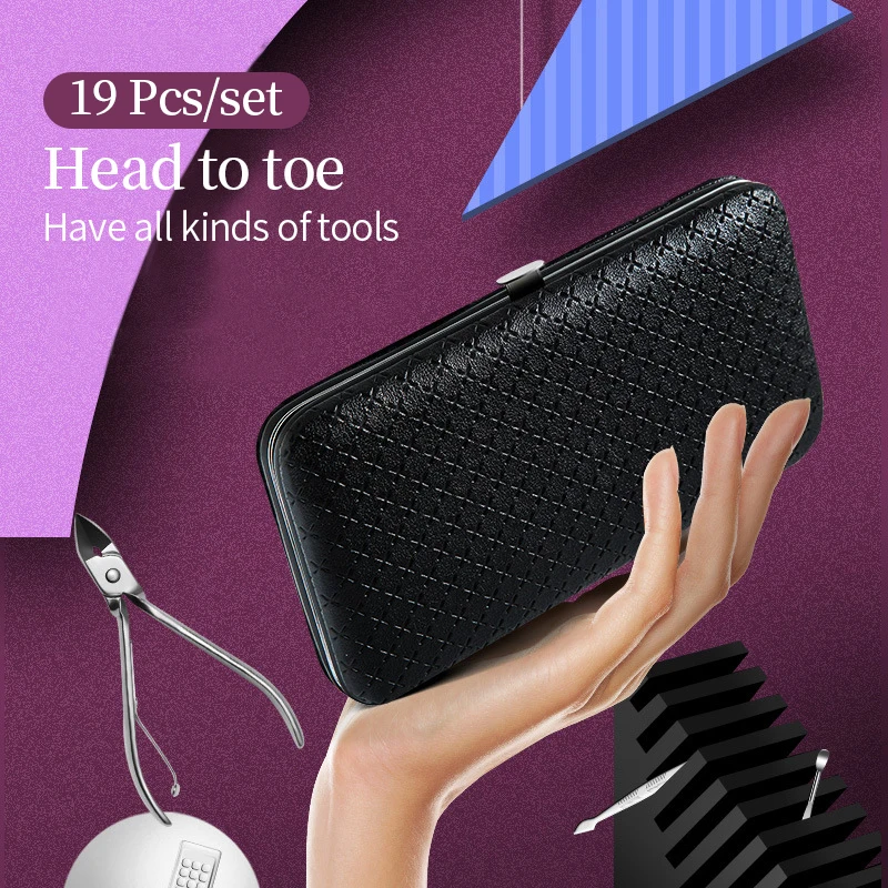 1 Набор машинка для маникюра и педикюра из нержавеющей стали |