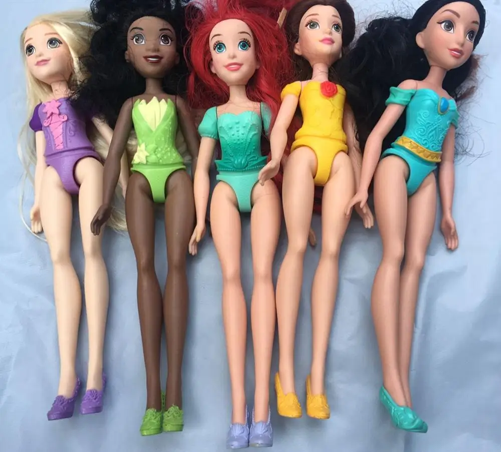 Оригинальная кукла принцесса фигурка игрушки Белль Тиана жасмин Русалка с