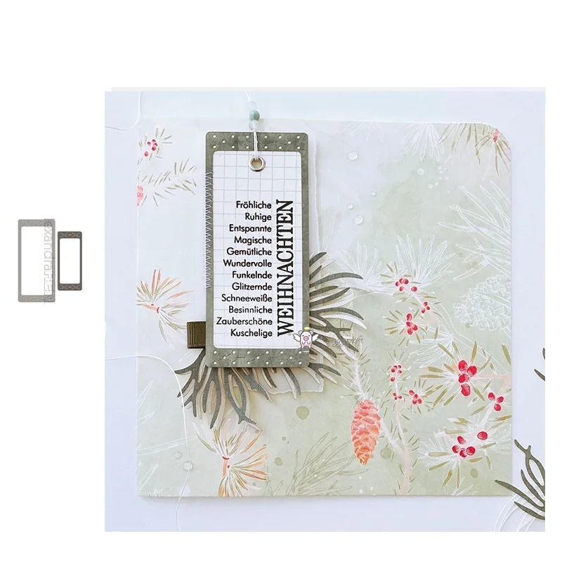 

Новые металлические режущие штампы в виде прямоугольной рамки стандартной бумаги/фотокарточек