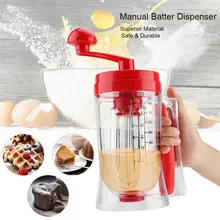 Manual Pancake Machine 800ml Handheld Cake Cupcake Cream Mixer Separator Tool Batter Dispenser Blender Kitchen Baking Gadget Red Manual Pancake Machine 800ml Handheld Cake Cupcake Cream Mixer Separator Tool Batter Dispenser Blender Kitchen Baking Gadget Red