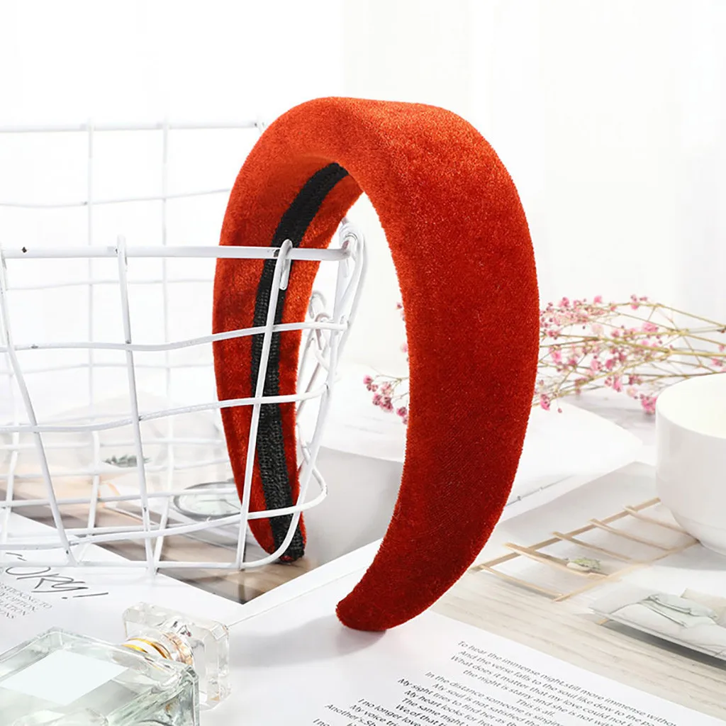 Новые бархатные аксессуары для волос: ободок для женщин с пластиковой подкладкой, модный головной убор, горячая доставка, многоцветные подарки.