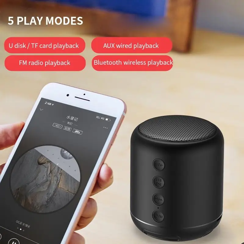 Y7 Wireless Bluetooth 4.2 Speaker IPX5 Waterproof FM Radio Hifi Portable Stereo Music Surround Outdoor Support TF Card | Электроника