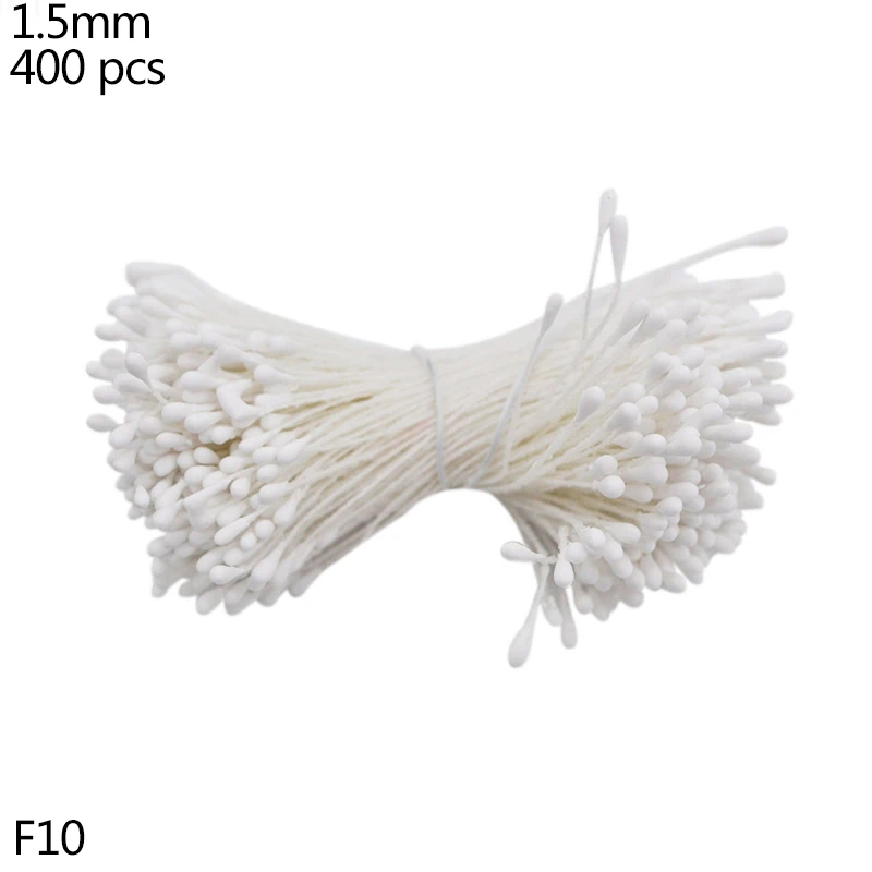 400pcs 1.5mm Рождественские украшения, белые смешанные гибридные цветы, вишня, тычинки, ягоды, набор, сделай сам, Подарочная коробка, венки, рождественские, свадебные, декоративные принадлежности - Цвет: 400pcs 1.5mm