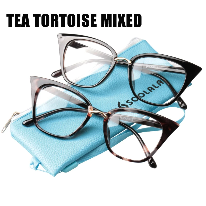 Tea Tortoise Mix SOOLALA очки для чтения «кошачий глаз» Большие женские очки для чтения цветные очки для дальнозоркости для зрения 0,5 0,75 1,0 1,25 до 4,0 - Цвет оправы: Tea Tortoise Mix
