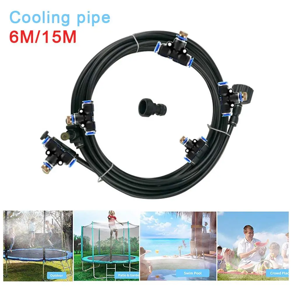 

Trampoline Sprinkler For Children's Trampoline Outdoor Water Park Dedicated PE High Pressure Atomizing Cooling Pipe Water System