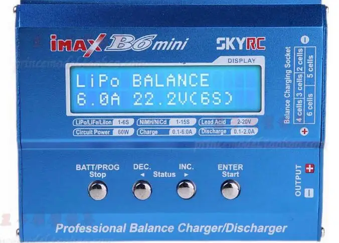 Оригинальное SKYRC IMAX B6 mini 60 Вт профессиональное балансирующее зарядное устройство