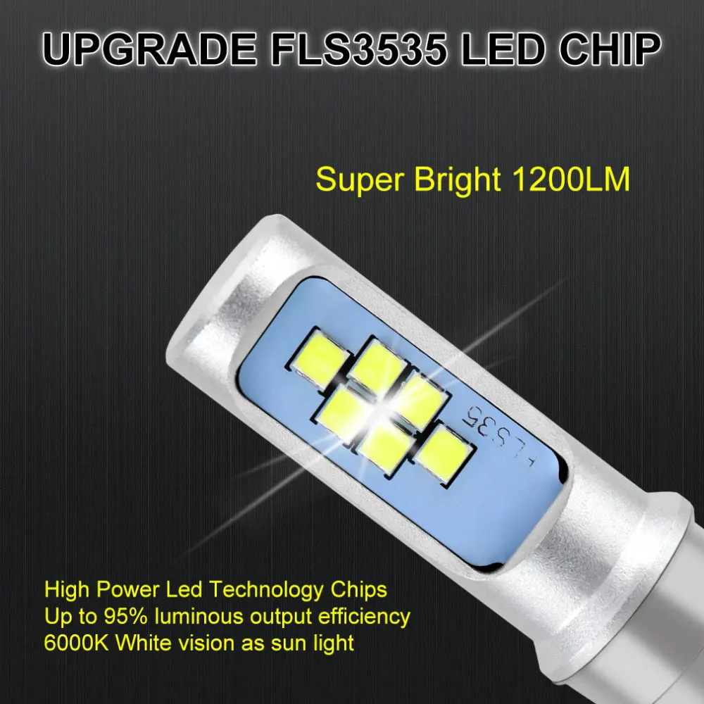 6000K LED BA20D мотоциклетная фара сверхъяркая сменная светодиодная высокая мощность