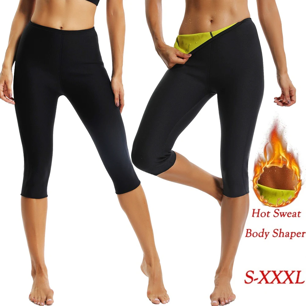 

Sweat Sauna Pants Body Shaper Weight Loss Slimming Pants Women Waist Trainer Tummy Hot Thermo Sweat Leggings Fitness Workout