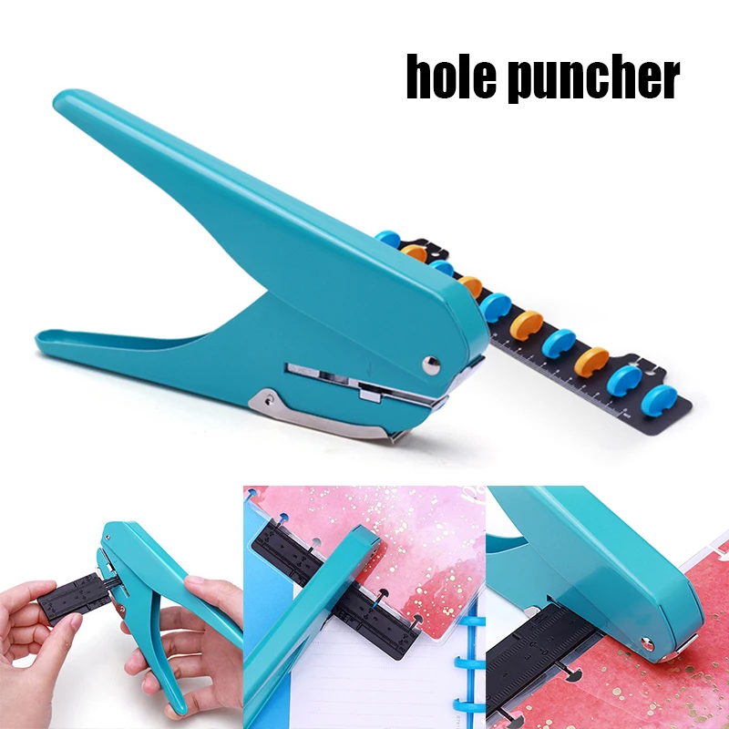 

Hand-held Mushroom Hole Puncher Paper Cutter Loose-leaf Manual Punching Machine for Office Home Students GDeals
