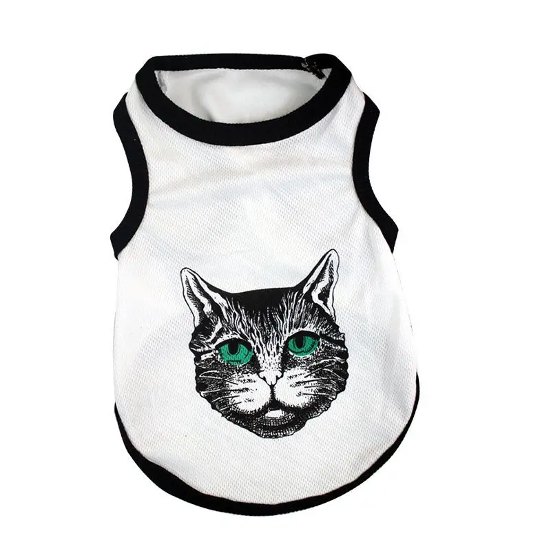 

2021 new Dog clothes Clothing for cats supplies small dogs chihuahua T-shirt french bulldog products Animal print cute vest cool