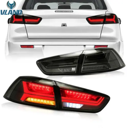 VLAND Заводские аксессуары для автомобиля светодиодный фонарь для Lancer светодиодный фонарь 2008-UP с светодиодный DRL и движущимся поворотным сигналом головная лампа в сборе