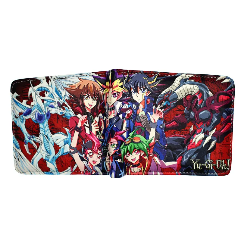 Мультфильм Yu Gi Oh короткий кошелек Высокое качество PU мужской кошелек мальчик кошельки для монет - Цвет: YM1981707