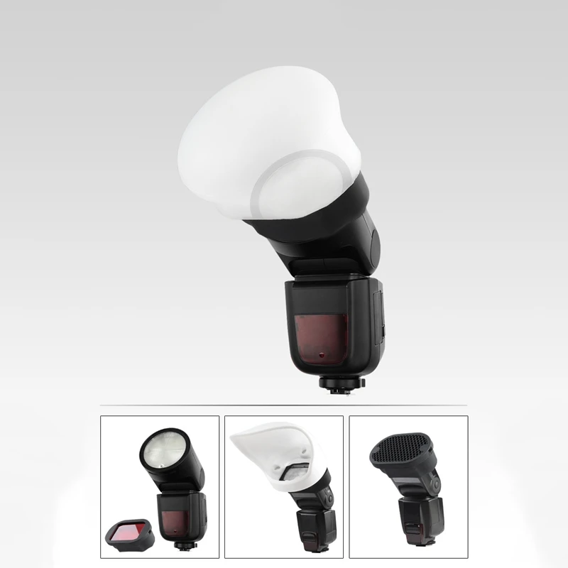 Camera Flash Accessories Kit with Bounce+Flash Diffuser+Honeycomb Grid+Magnetic Base+Filter Frame+Filters for DSLR | Электроника