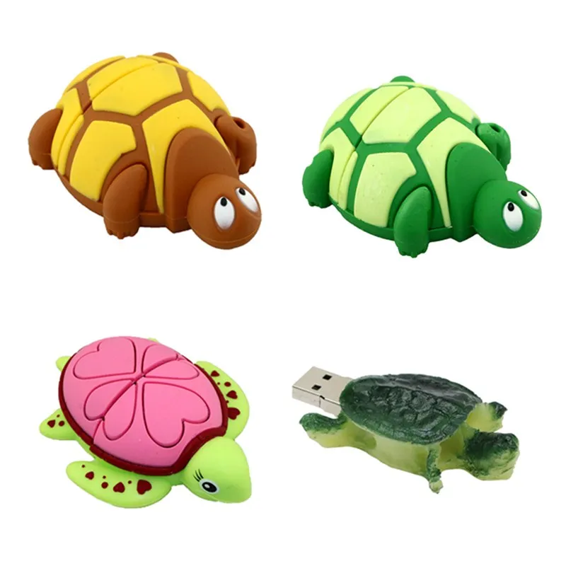 

USB Flash Drive Tortoise Pen Drive 4GB 8GB 16GB 32GB 64GB 128GB 256GB Cartoon Animal Turtle USB Flash Pendrive Memory Stick Disk