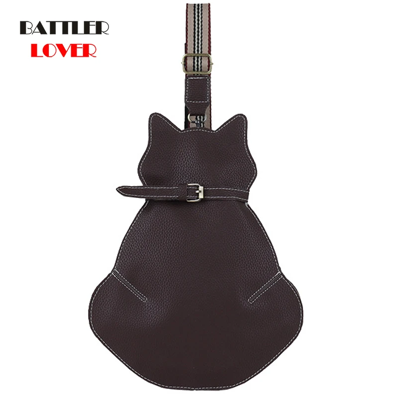 

Punk Style Chest Bags For Men And Women Cat Shapes Shoulder Purses Female Luxury Brand Handbags Ladies High Quality Leather Tote