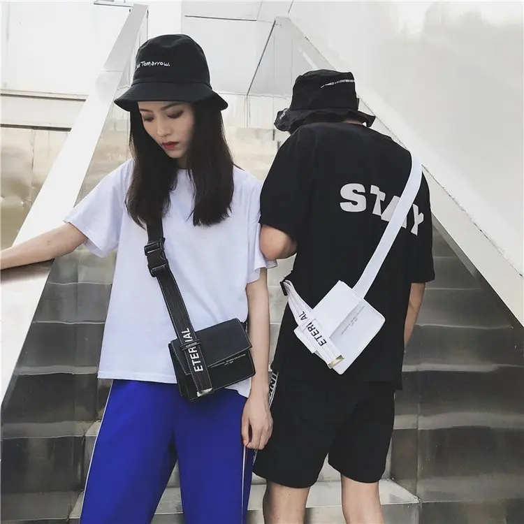 Женские сумки через плечо модные с буквенными лентами на новинка 2019 популярные