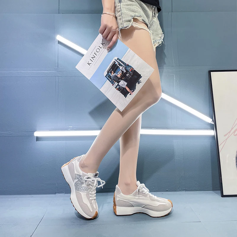 

Luxury New B 327 Women Sport Shoes Fashion Casual Shoes Woman Comfortable Woman Walking Sneakers Female Chaussure Femme