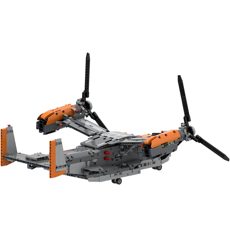 Конструктор MOC Детский развивающий с мотором модель самолета вертолет самолёт
