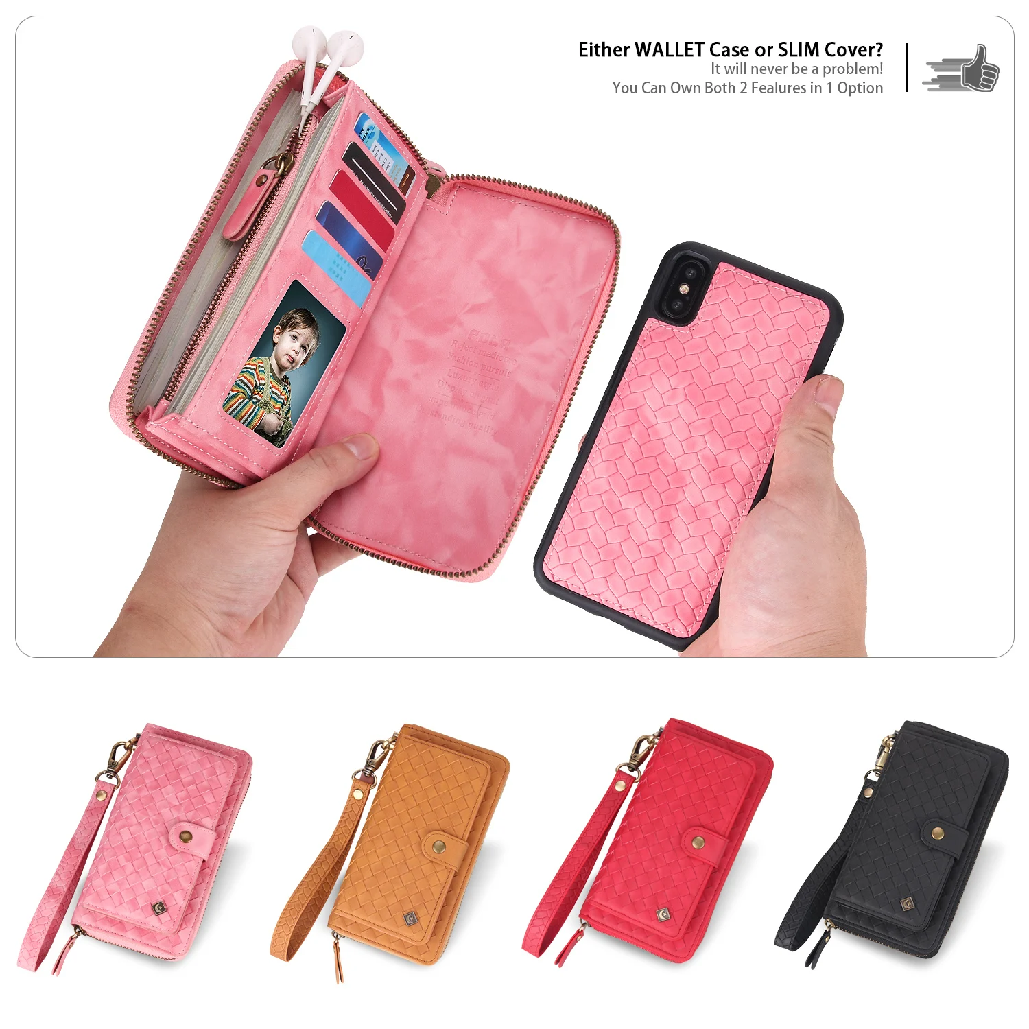 Для iPhone Xs Max Xr X 8 7 Plus Многофункциональный браслет кожаный держатель для карт