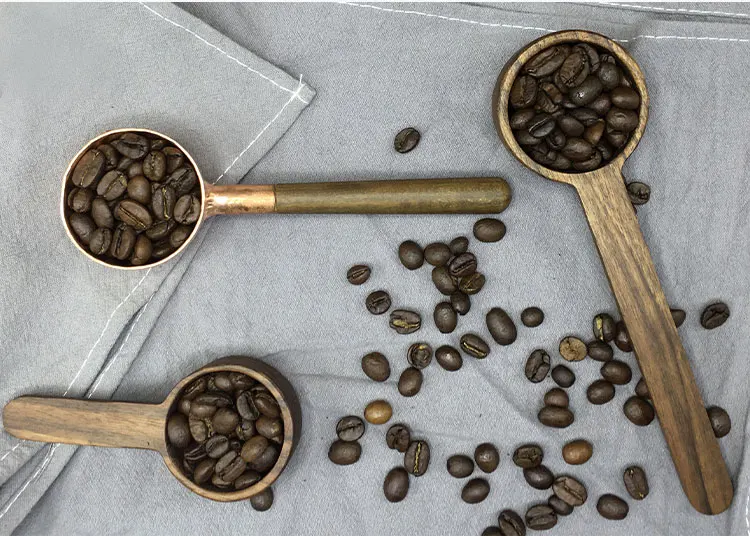 Кофейная ложка с длинной ручкой посуда из массива дерева молочный чай молоко