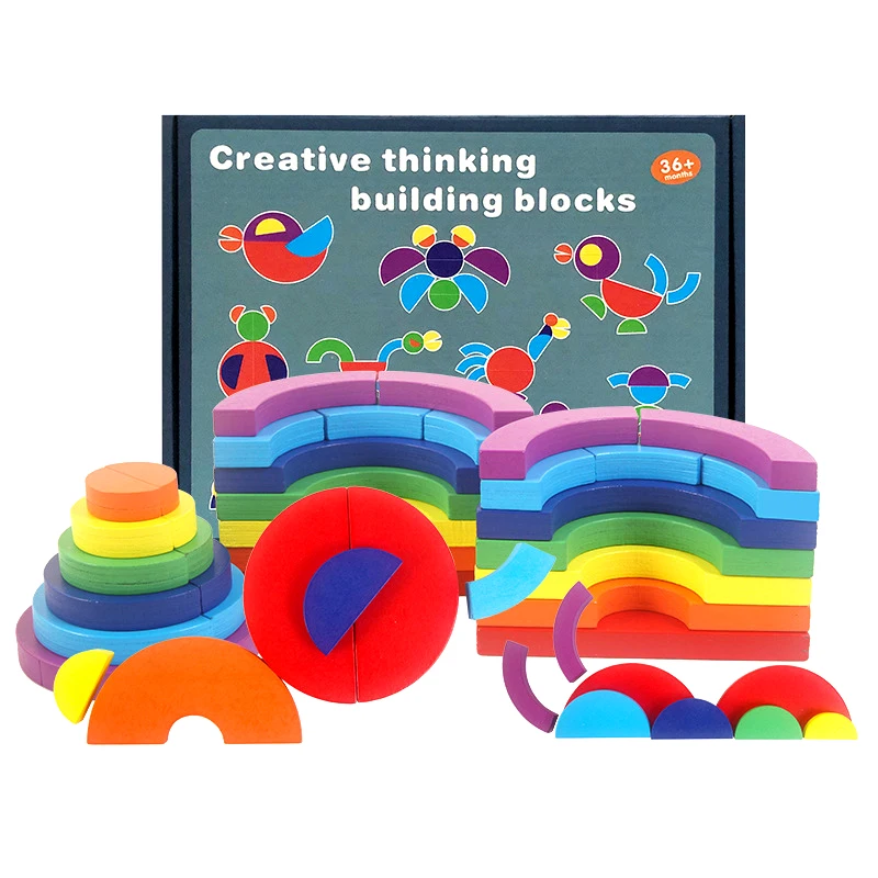 

Веселый пазл, утолщенный 3d трехмерный пазл, пазл для раннего развития детей, креативная игрушка для мышления, Строительные Деревянные блоки