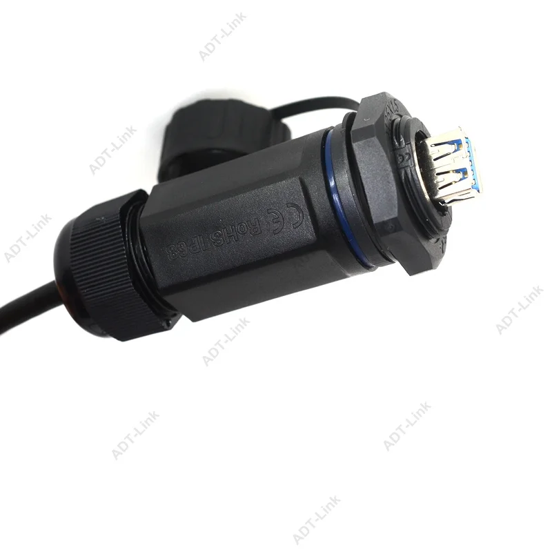 USB 3.0 Waterproof Connector Cable IP68 M25 socket & plug Male Female Adapter both ends Cables 0.5m /1m /3m | Электроника