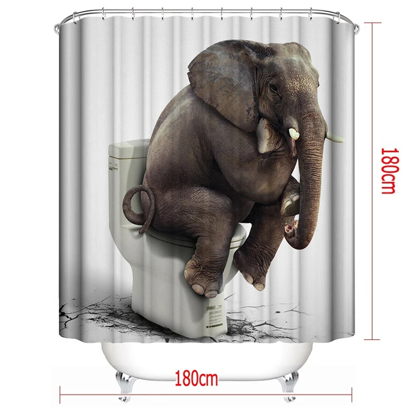 Коврики Toliet для ванной комнаты занавеска душа с 12 крючками прочный