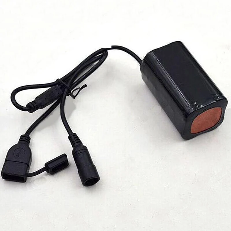 Аккумуляторная литиевая батарея для велосипедного фонаря 4*18650 6400 мАч | Спорт и