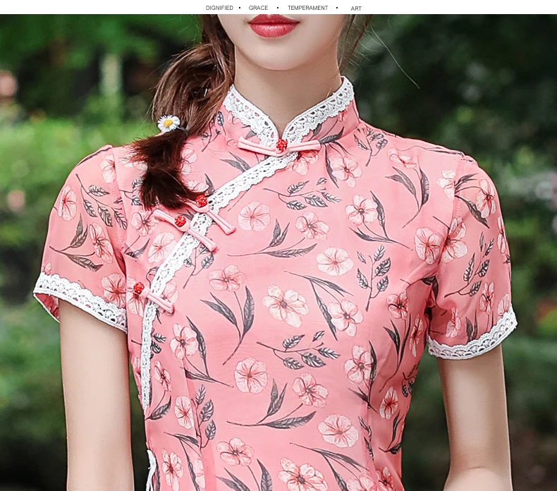 Летние Вьетнам аозай азиатская одежда традиционное платье Чонсам платья |