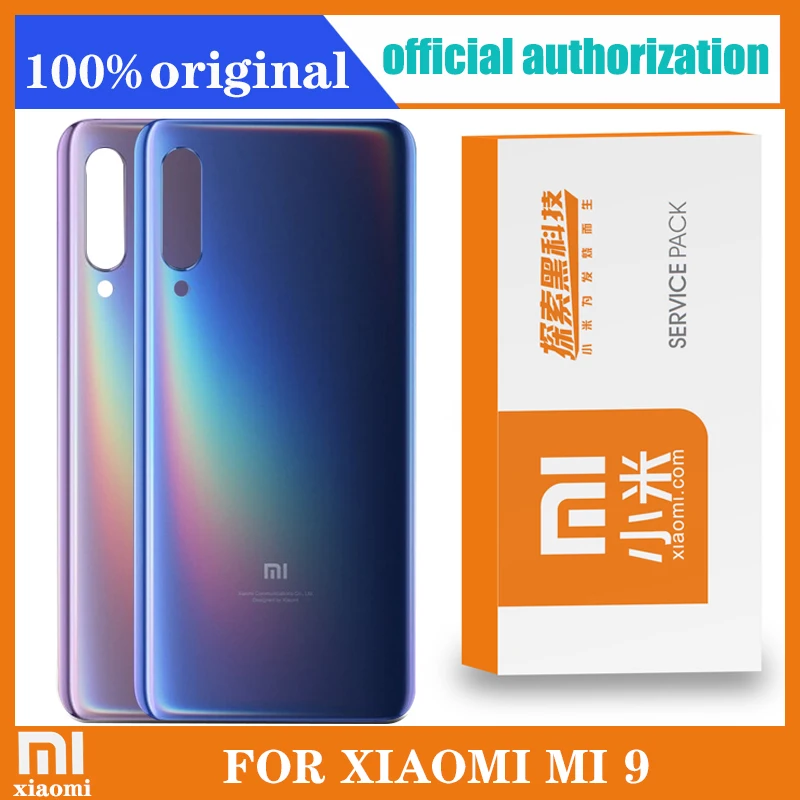 Задняя крышка батарейного отсека для Xiaomi mi 9 корпус заднего корпуса стеклянная