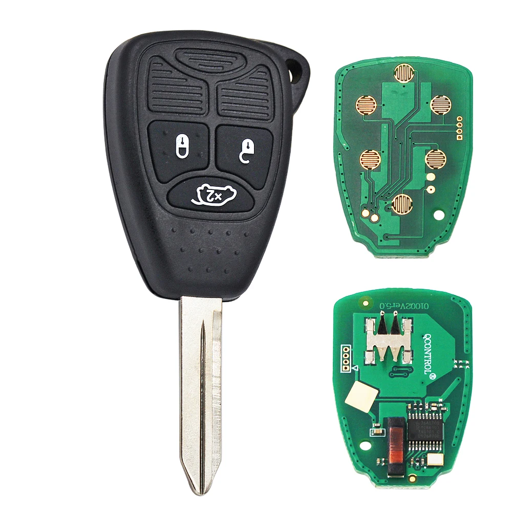 Высококачественный трехкнопочный фрикционный ключ 433 МГц с чипом ID46 для Chrysler 300C