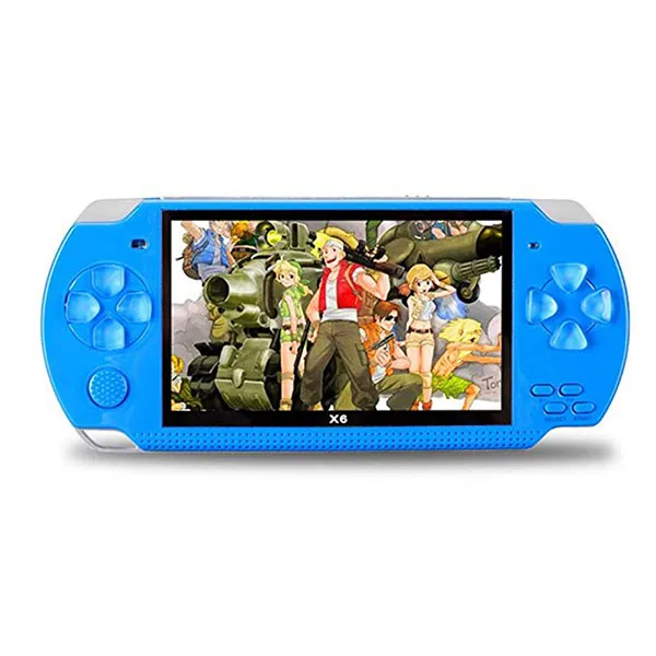 Blue Новая портативная игровая консоль 4,3 дюймов встроенная 8 ГБ 10000 ретро-игры для psp/MP4 видео/MP5/камера/Электронная книга портативная игровая консоль - Цвет: Blue