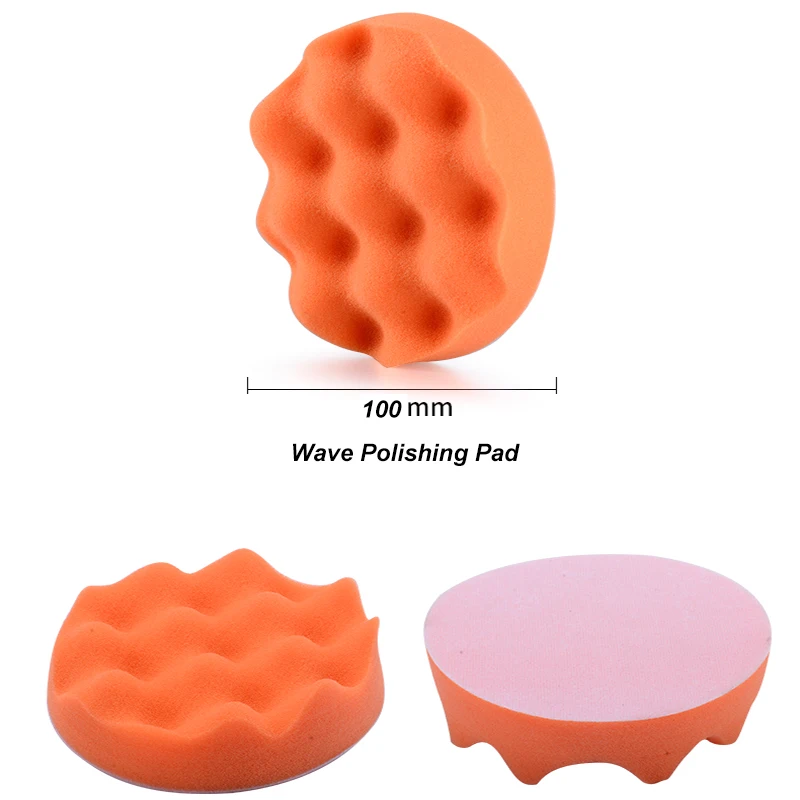 4 дюйма/100 мм Накладка для полировки шерсти Автомобильная полировальная губка