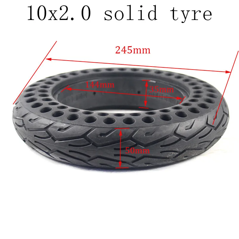 

10'' Non-inflatable tyre 10x2.0 honeycomb soild wheel tyre solid tire diy for 10*2 / 2.125 / 2.25 10x2.50 wheel Electric scooter