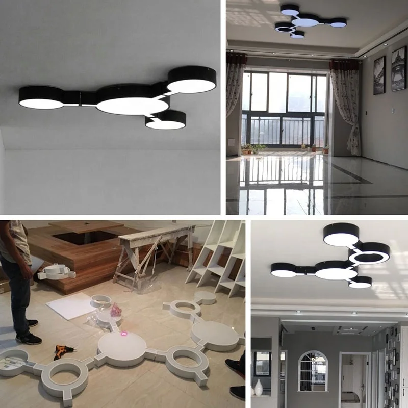 Luxury Nordic Design Ceiling Lights Modern Led Lamp For Living Room Bedroom Office Acrylic Home Lighting scandinavian | Лампы и