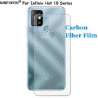 Защитная пленка для задней панели Infinix Hot 10, 10T, 10s, NFC, из углеродного волокна