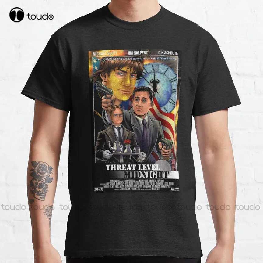 

Threat Level Midnight - The Office Classic T-Shirt collared shirts for women Custom aldult Teen unisex digital printing xs-5xl