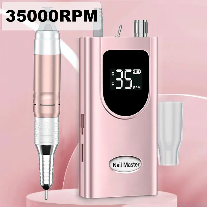 Профессиональный шлифовальный станок для ногтей 35000 об / мин портативный