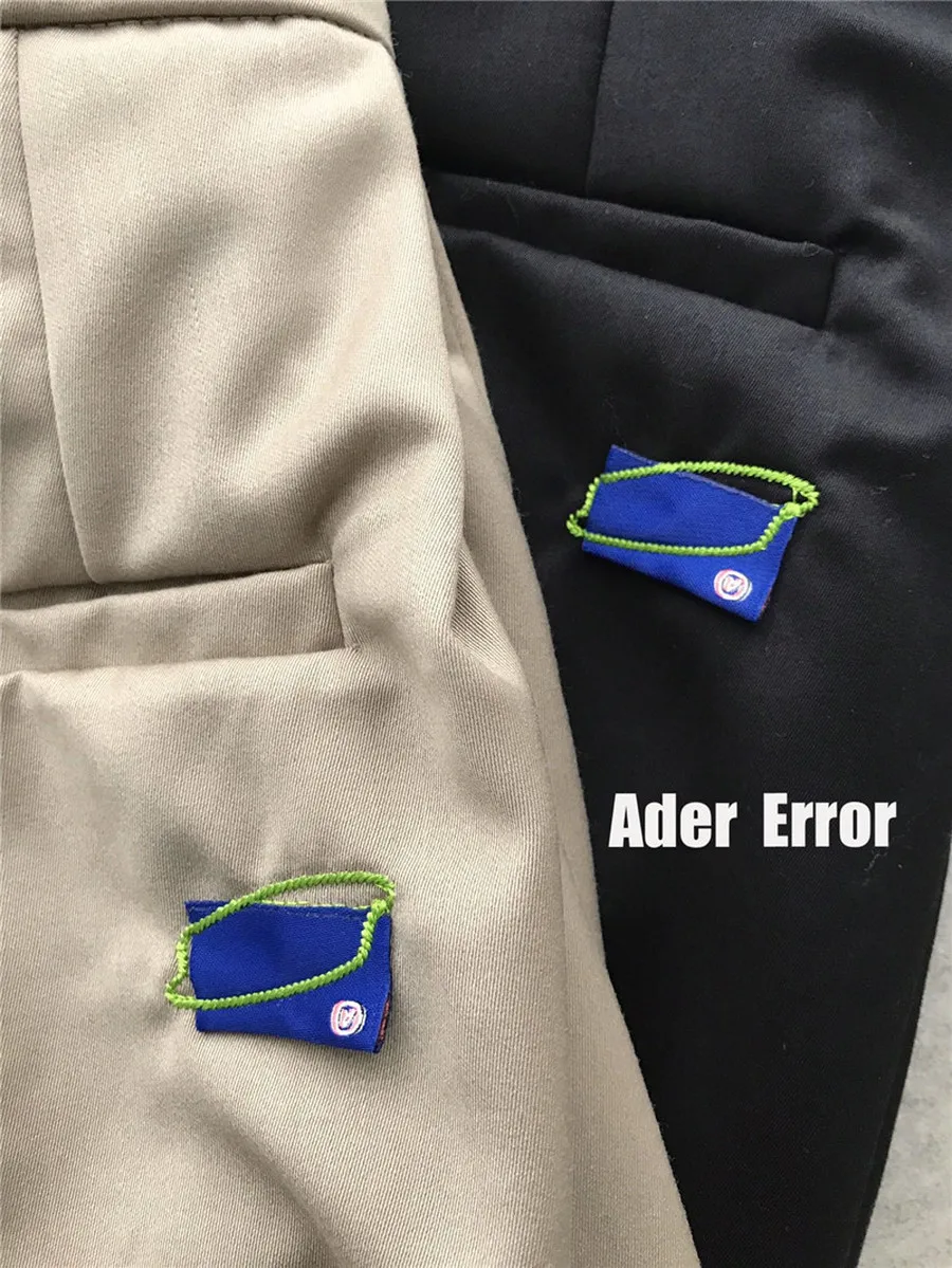

ADER ERROR paperbag waist pants Men Women 1:1 Best Quality Adererror Drawstring Stitching Sweatpants Thickening Trousers